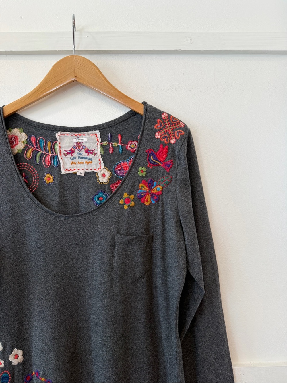Johnny Was Embroidered Colorful Tunic Top Dress size L - Picture 4 of 14